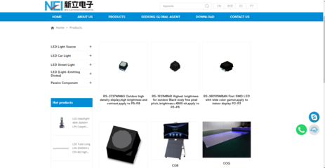 國星光電全資子公司新立電子海外網站正式上線 打開光電器件業務出海“新窗口”